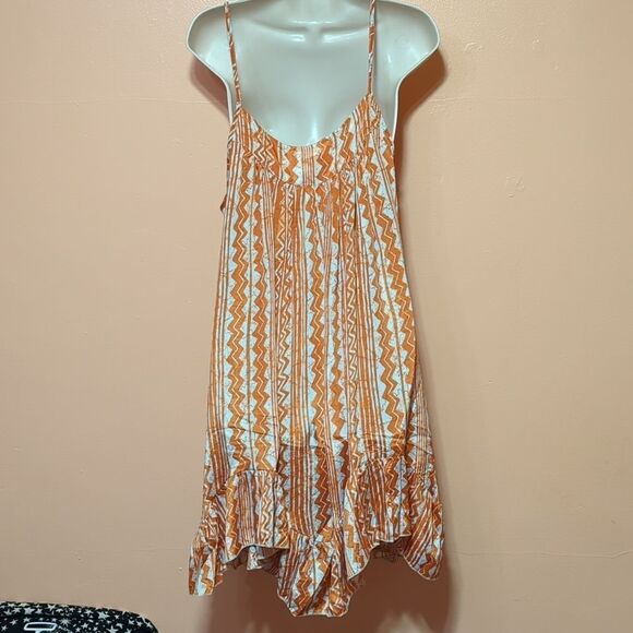 Karma Highway Adjustable Strap Ruffle Bottom Summer Dress OS - Picture 5 of 9